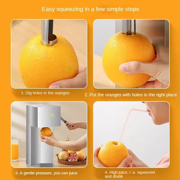 Commercial Orange Squeezer Electric Fruit Juicer No Need to Peel Directly Drink