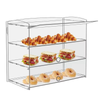 2/3 Tier Acrylic Display Case for Collectibles Figures Cupcake Dustproof Cabinet