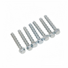 M6x50mm Flanged Hex Head Bolts 1000pcs Flange Hexagon Screws Carbon Steel