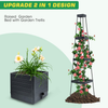 2 Packs Raised Garden Bed Tomato Planter Tomato Cages Climbing Vegetables Plant