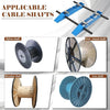 Adjustable Cable Roller Stand 1m*90cm Steel Base W/ 1000KG Heavy-Duty Capacity