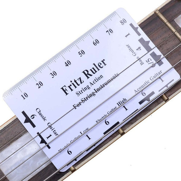 17 Pcs Guitar Luthier Tool Radius Gauge String Action Ruler Guitar Bass Setup