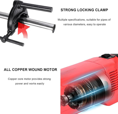 Electric Threading Machine Pipe Threader Galvanized Pipe Threading Machine 220V