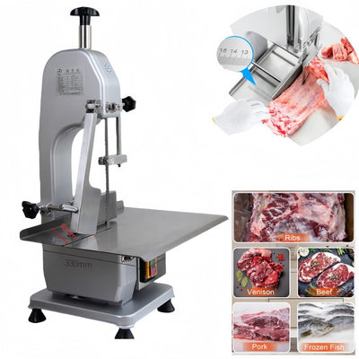 Heavy Duty Butcher Band Saw Frozen Meat Cutting Machine Workbeach 18.5" x 13"
