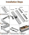 Electric Skewer Kabob Auto Rotating Rotisserie Grill Rack Adjustable Outdoor BBQ