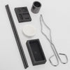 Torch Melting Casting Kit Clay Graphite Crucible Set  5in1 Graphite Cast Mould