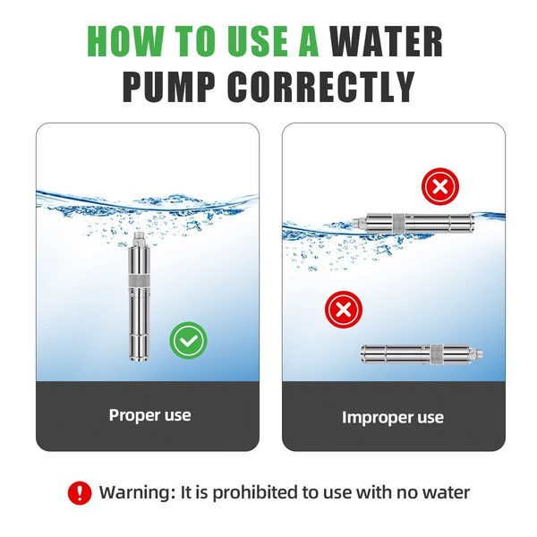 3" DC Deep Well Solar Water Bore Pump Submersible 210W 36V 1200L/H Ranch Farm AU