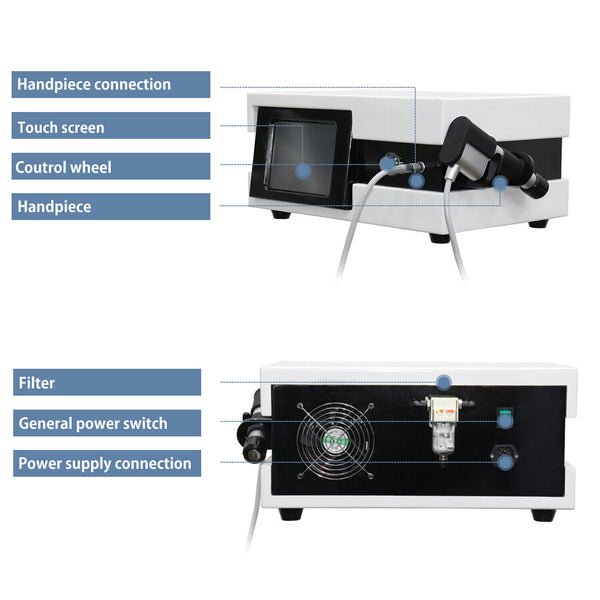 ED Shockwave Therapy Machine Pneumatic Shock Wave ED Treatment Back Pain Relief