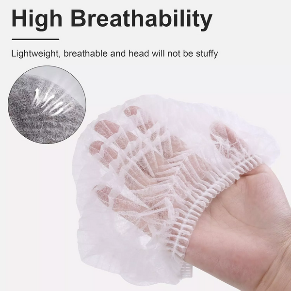 1000 Pcs Disposable Hair Net Cap Stretch Control Cover Piece Shower Travel Sleep