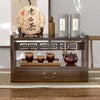 2-Tier Meditation Altar Table with Drawers 100% Bamboo Furniture for Displaying