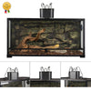 Reptile Lamp Double Dome UVB Light Head For Turtle Lizard with Separate Switches