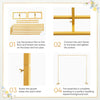 3x Metal Wedding Arch Backdrop Stand Wedding Ceremony Flower Holder Frame AU