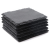 10Pack Square Slate Drink Coasters 4 Inch Slate Stone Coasters Bulk Cup Coasters