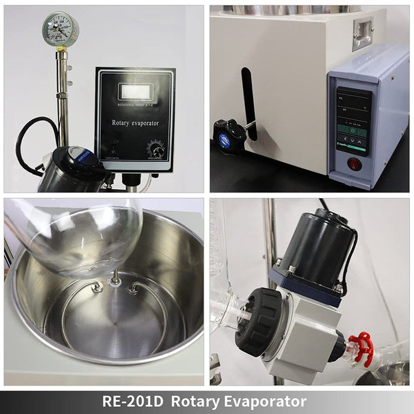 2L Rotary Evaporator Rotavapor Lab Machine Manual Auto Lifting Experimental Tool