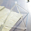 Quartz Crystal Pyramid Sound Healing Singing Clear Pyramid Triangle Crystal 8in