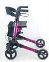 2in1 Wheelchair Walking Frame Rollator Adjustable Mobility Walker Aid Wheels