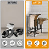 6 Pairs Metal Boot Rack Long Boots Shoes Holders Free Standing Organizer Hallway