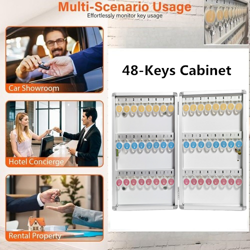 Key Lock Box Key Keep Box Wall Mounted Key Organizer For Hotels Office Apartment