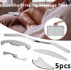 5pcs Gua Sha Scraping Massage Tool Stainless Steel Body Scraper with Storage Box