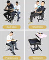 Adjustable Tattoo Chair Swivel Back Tattoo Armrest Stand Salon Beauty Chair