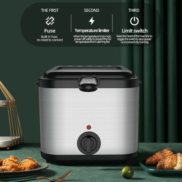 Electric Deep Fryer Immersion Frying Basket Frying Fat Chip Cooker Basket AU