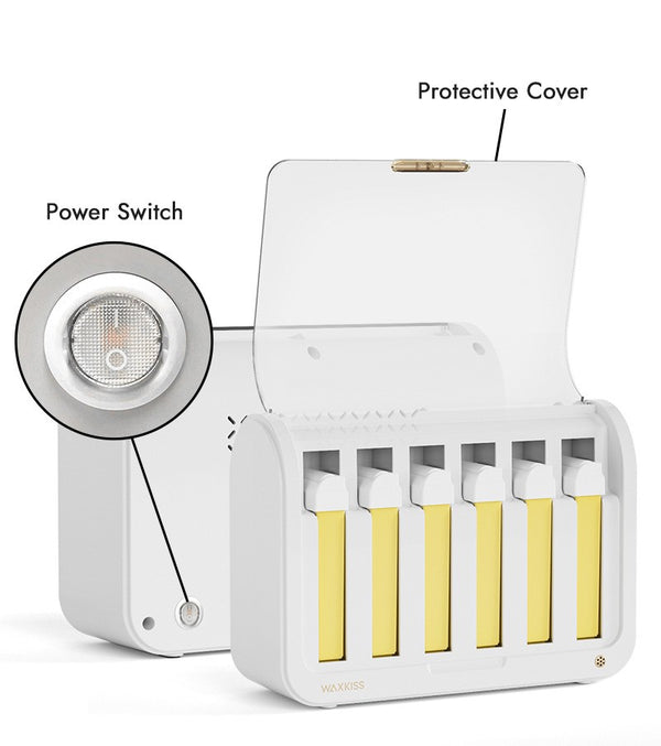 Cartridge Wax Warmer Kit Roll-On Heater With 6 Cartridges For Salon & Home Use