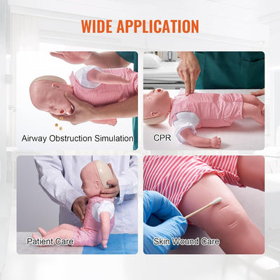 Baby First Aid CPR Manikin Training Model Infant Airway Obstruction Training