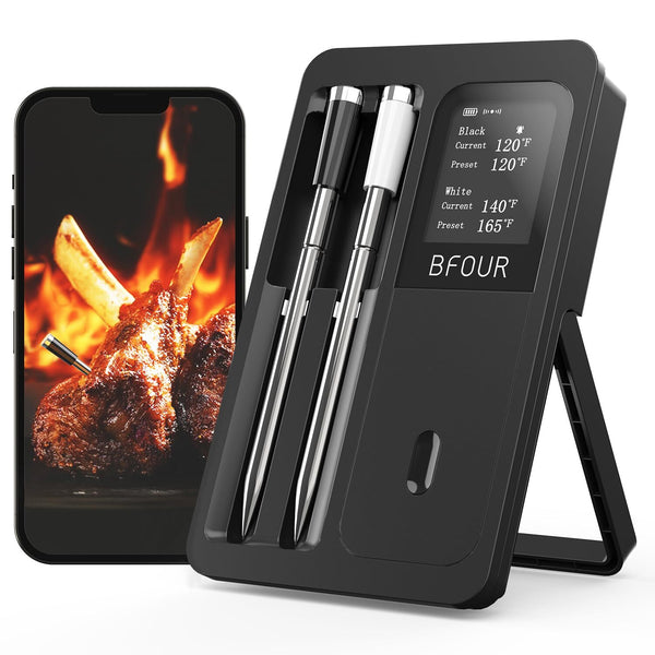 Wireless Meat Thermometer Food Meat Oven BBQ Thermometer Bluetooth WIFI Control