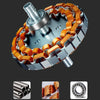 Crystal Chandelier with Fan Remote Control Dimmable 6-Speed 42" Ceiling Fan Lamp