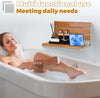 Foldable Wall-Mount Shower Seat Fold Down Shower Bench Chair for Elderly 440lbs