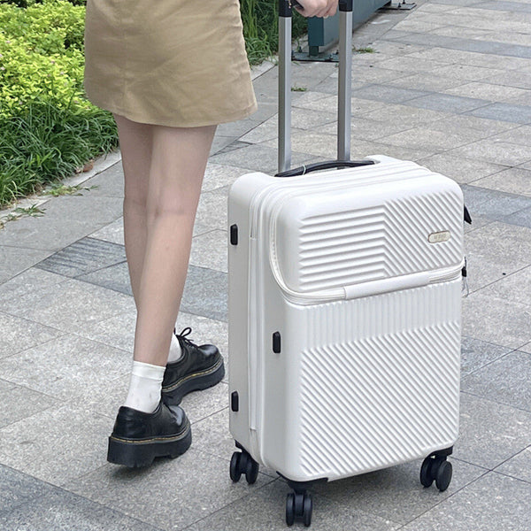 Carry-On Suitcase with USB Charging Port TSA Lock Universal Wheel Travel Luggage
