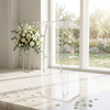 Transparent Acrylic Podium Stand Free Standing Church Pulpit for Speech Wedding