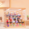 Clear Acrylic Display Case Stand With LED Light 5 Tier Storage Box Showcase