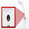 16x Gooseneck Magnifying Floor Lamp Glass Led Adjustable Floor Lamp Rolling Base