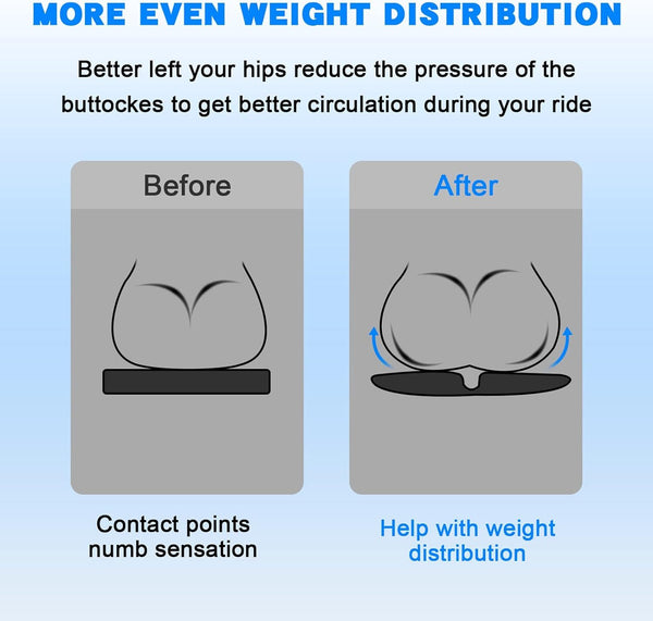 Motorcycle Seat Foldable 3D Honeycomb Gel Seat Cushion Pressure Relief Air Pad