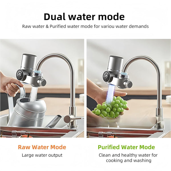 Tap Water Filter Kitchen Water  Purifier Filtration System with 2 Cartridges