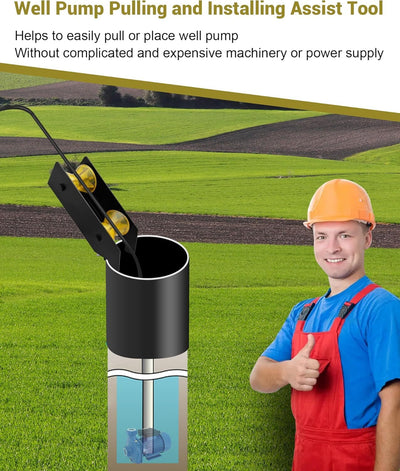 Well Pipe Pulling Tools And Cable Rollers Fit Well Pump Pipe Flexible Pipe