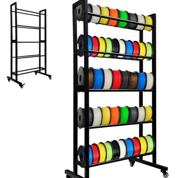 3D Printer Filament Storage Rack Spool Holder 5-Tier Rolling Storage Shelves