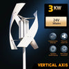 3KW 24V Vertical Axis Wind Turbine Generator Wind Turbine Intelligent Controller