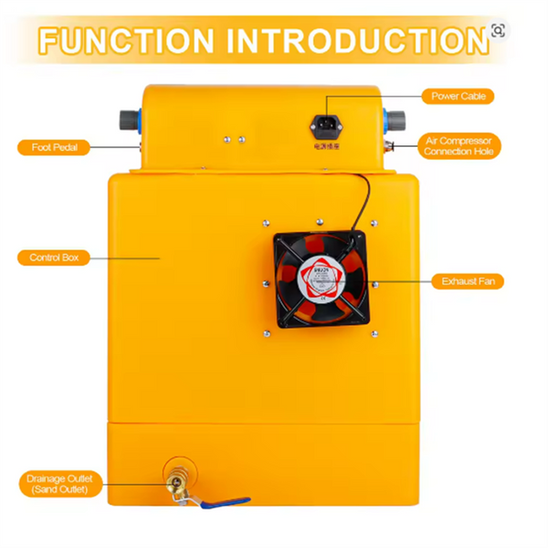 Sandblasting Cabinet Benchtop Sand Blasting Cabinet Sand Blaster Abrasive Gun