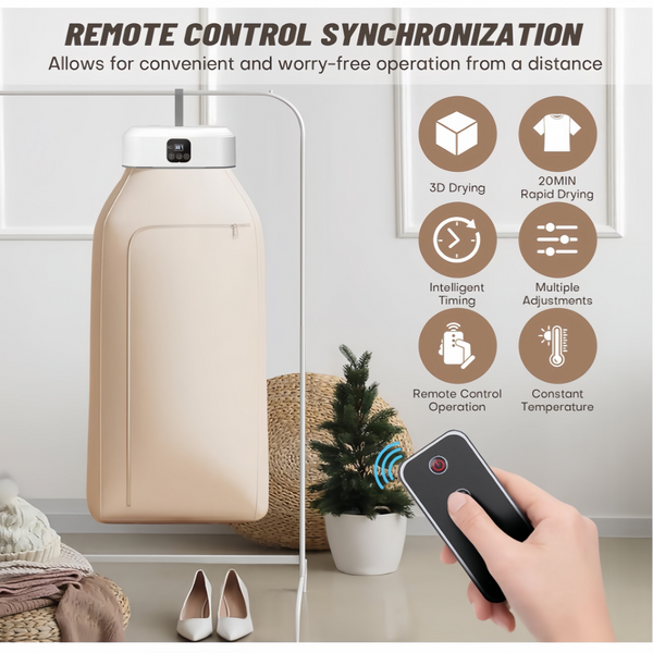 Portable Electric Clothes Dryer Clothing Drying Machine Quick Drying for Hotels