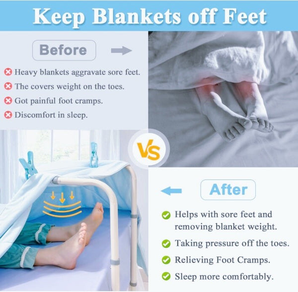 Bed Blanket Support Cradle Adjustable Hight for Foot Leg Sheet Medical Recovery