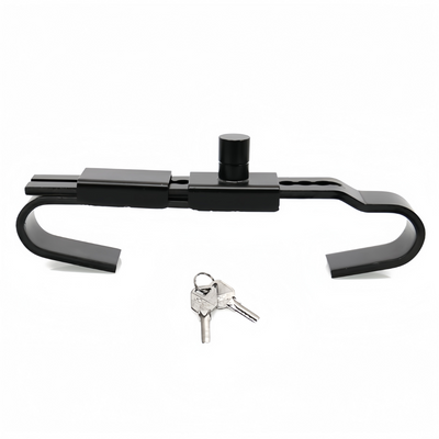 Shipping Container Lock Adjustable Steel Cargo Trailer Lock with 2 Keys & Cover