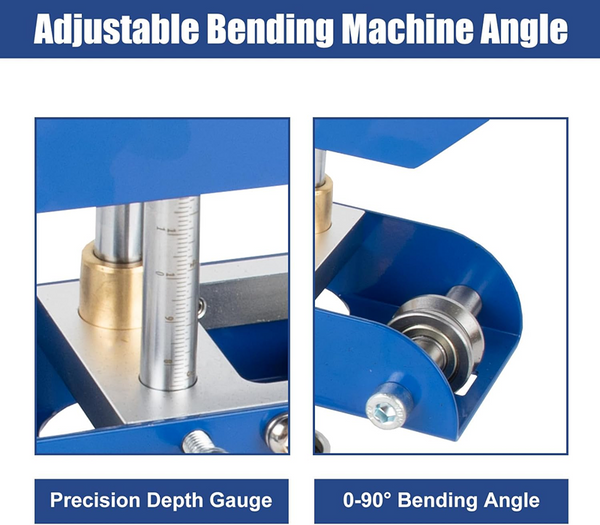 Three-Station Edge Roller Bender 0-90° Bending Angle Bending Metal Roofing Tool