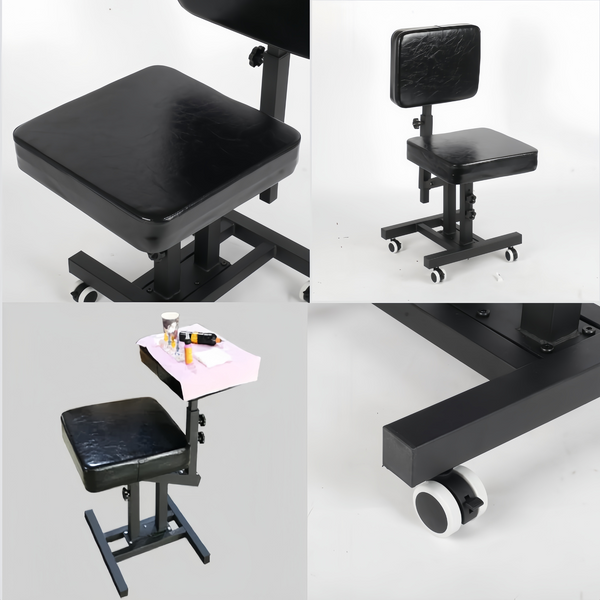 6 Styles Adjustable Height Tattoo Armrest Stand W/ Thicken Soft Sponge Pad