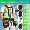 Tool Belt Bag Tool Belt with Suspenders Multiple Pockets Heavy Duty Tool Belts