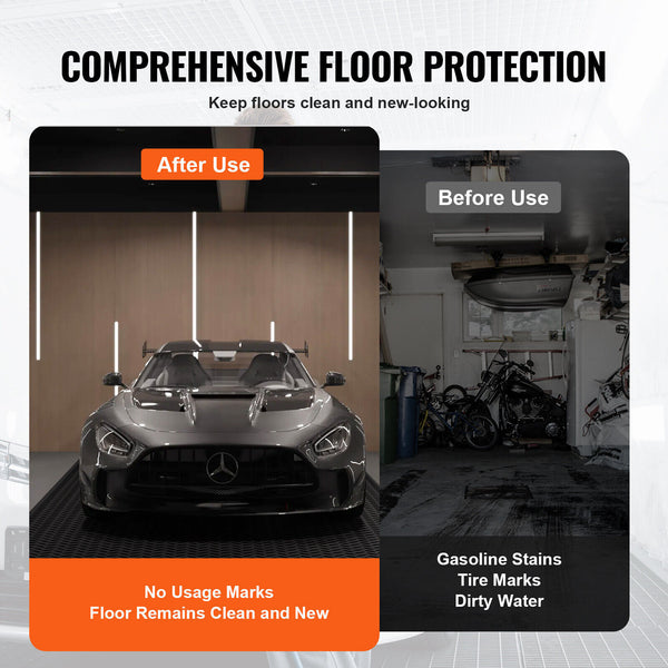 Diamond-Plate Rubber Flooring Roll 3mm Thick Garage Floor Mat 1*5M Anti-Slip
