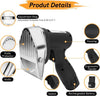 80W Electric Cordless Kebab Meat Slicer Doner Shawarma Gyros Cutting 2 Battery