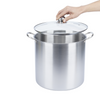 9Pcs Canning Pot Set Water Bath Canner Stainless Steel with Glass Lid 21.5 Quart