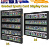 Lockable Trading Card Collector Graded Sports Card Display Frame UV Protection